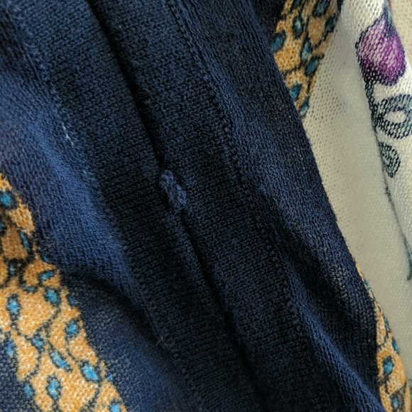 Moth Anthropologie Floral Open Front Cardigan M - Picture 5 of 8